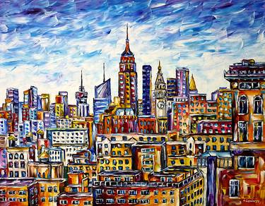 New York Cityscape Paintings Saatchi Art