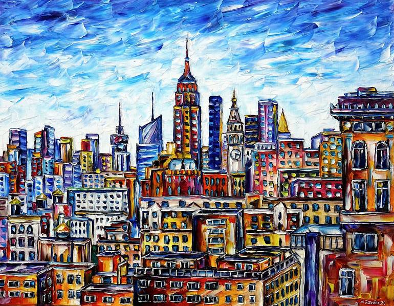 Print of Fine Art Cities Paintings by Mirek Kuzniar