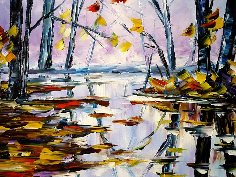 Original Abstract Landscape Painting by Mirek Kuzniar