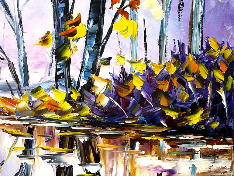 Original Abstract Landscape Painting by Mirek Kuzniar