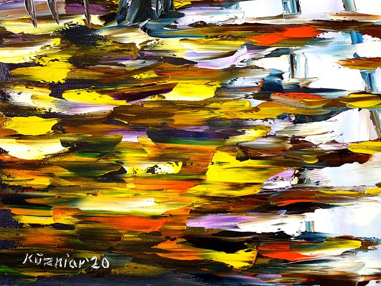 Original Abstract Landscape Painting by Mirek Kuzniar
