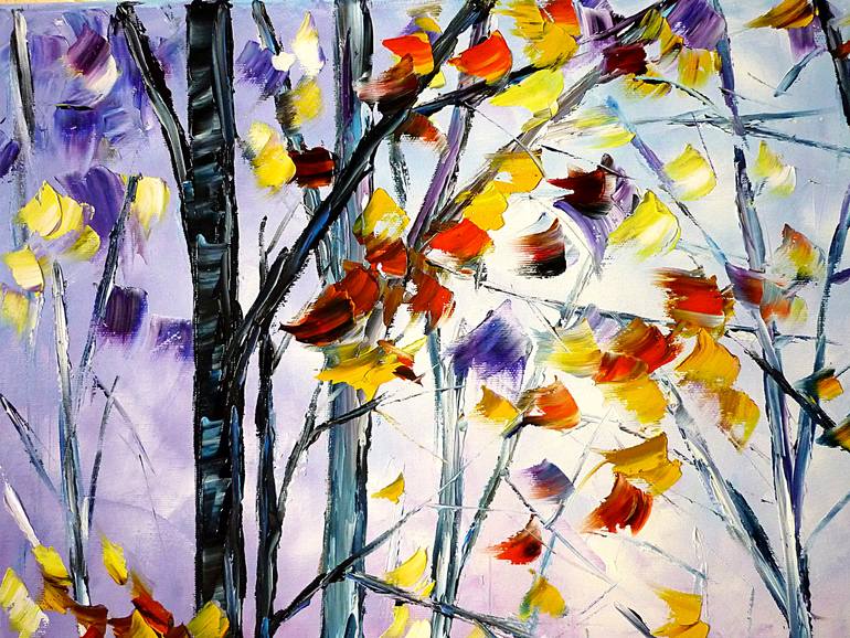 Original Abstract Landscape Painting by Mirek Kuzniar