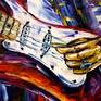 Colorful Jimi Hendrix Portrait.
A modern art direction in palette knife technique by Mirek Kuzniar.
Oil painting on canvas with certificate of authenticity and signed on the front and back.
Professional stretcher made in Germany, made of softwood. Covered by hand.
September 2020.