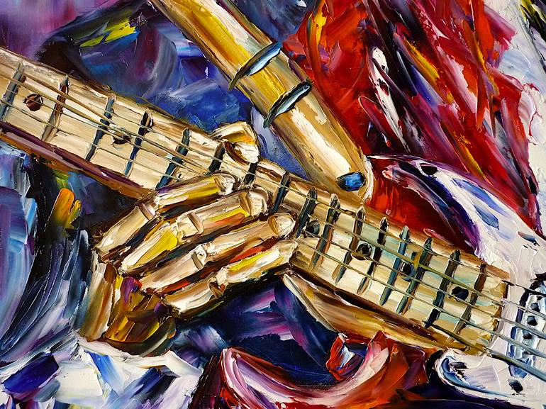 Original Abstract Pop Culture/Celebrity Painting by Mirek Kuzniar