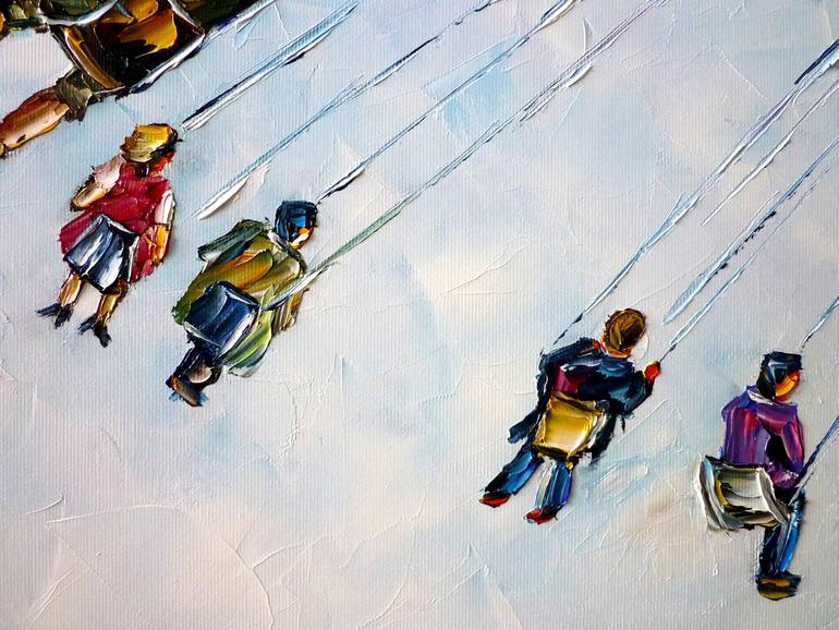 Original Fine Art People Painting by Mirek Kuzniar