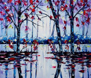 Original Abstract Landscape Paintings by Mirek Kuzniar