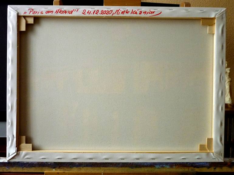 Original Abstract Cities Painting by Mirek Kuzniar