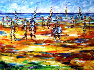 Original Beach Paintings by Mirek Kuzniar