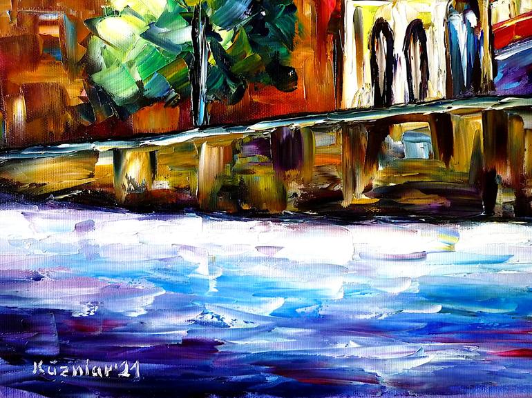 Original Fine Art Architecture Painting by Mirek Kuzniar