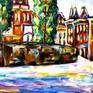 One of the most beautiful sights in Moscow. Commissioned work.
A modern art direction in palette knife technique by Mirek Kuzniar.
Oil painting on canvas with certificate of authenticity and signed on the front and back.
Professional stretcher made in Germany, made of softwood. Covered by hand. 
January 2021.
