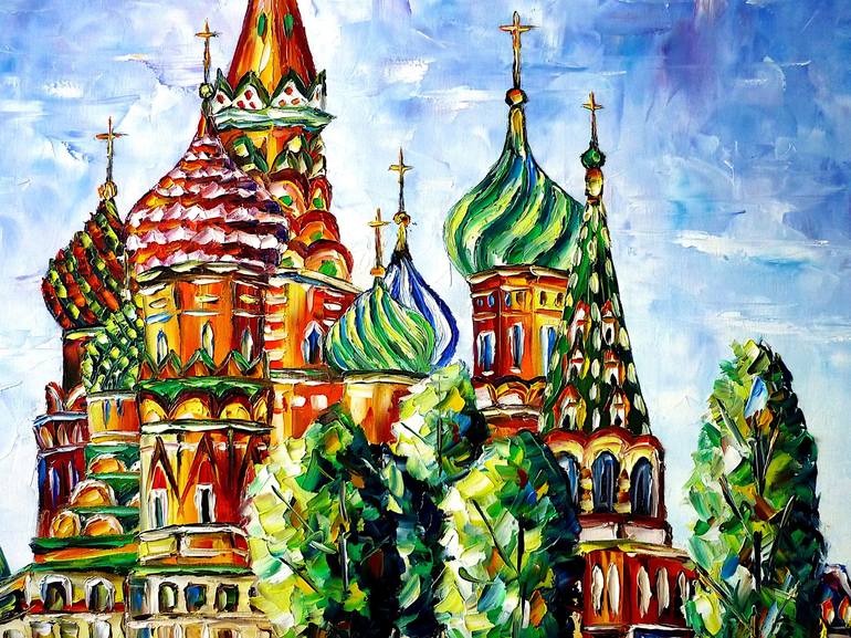 Original Fine Art Architecture Painting by Mirek Kuzniar