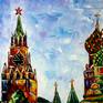 One of the most beautiful sights in Moscow. Commissioned work.
A modern art direction in palette knife technique by Mirek Kuzniar.
Oil painting on canvas with certificate of authenticity and signed on the front and back.
Professional stretcher made in Germany, made of softwood. Covered by hand. 
January 2021.
