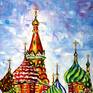 One of the most beautiful sights in Moscow. Commissioned work.
A modern art direction in palette knife technique by Mirek Kuzniar.
Oil painting on canvas with certificate of authenticity and signed on the front and back.
Professional stretcher made in Germany, made of softwood. Covered by hand. 
January 2021.