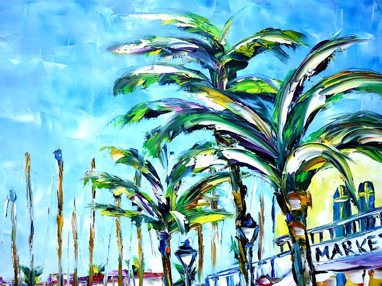 Original Expressionism Cities Painting by Mirek Kuzniar