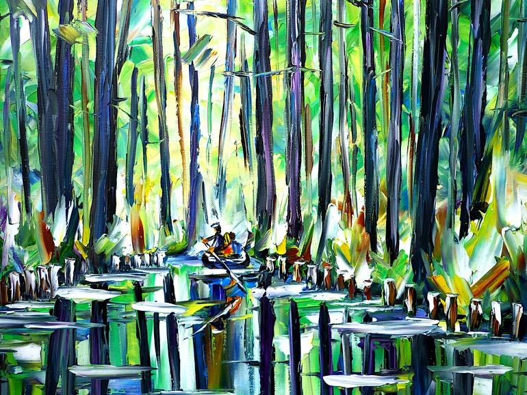Original Abstract Landscape Painting by Mirek Kuzniar