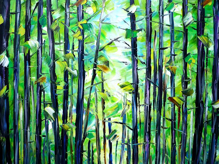 Original Abstract Landscape Painting by Mirek Kuzniar