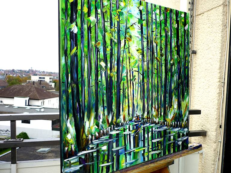 Original Abstract Landscape Painting by Mirek Kuzniar