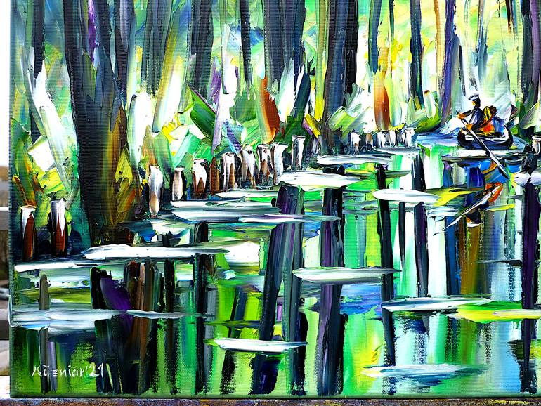 Original Abstract Landscape Painting by Mirek Kuzniar