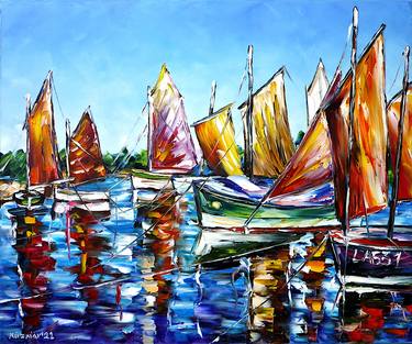 Print of Boat Paintings by Mirek Kuzniar