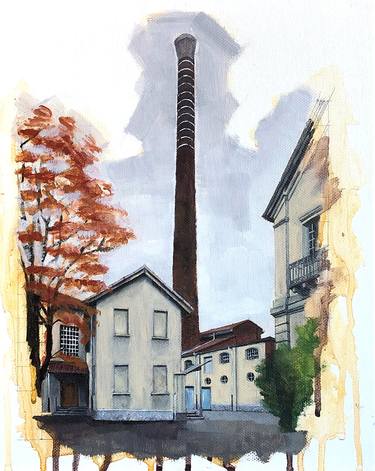 Original Architecture Paintings by Davide Carrozzo