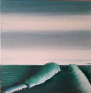 Original Abstract Seascape Paintings by Ingrid De Ceuleneer