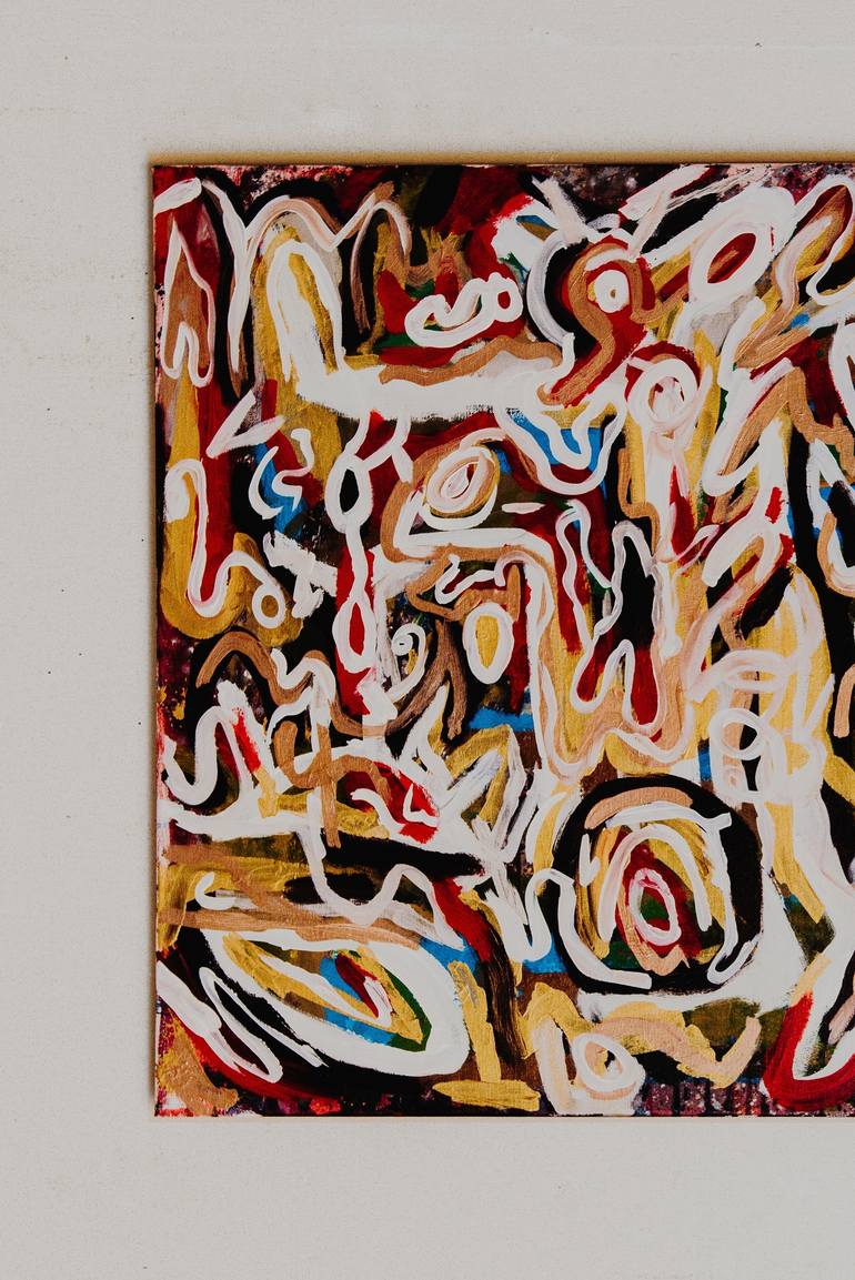 Original Abstract Expressionism Abstract Painting by Travis -