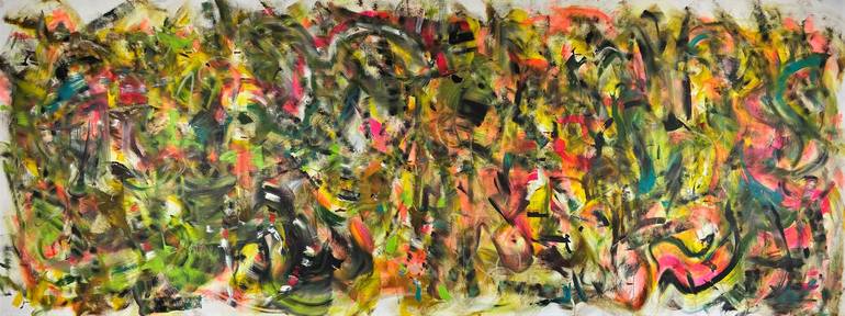 Original Abstract People Painting by Joe Kotas