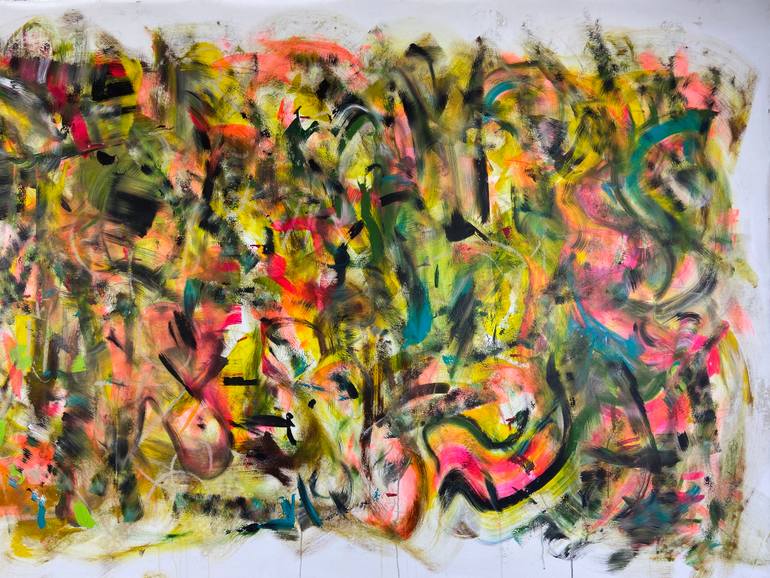 Original Abstract People Painting by Joe Kotas