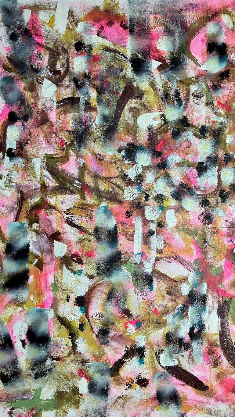 Original Abstract People Painting by Joe Kotas