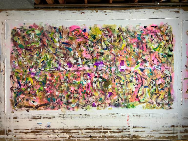 Original Abstract Graffiti Painting by Joe Kotas