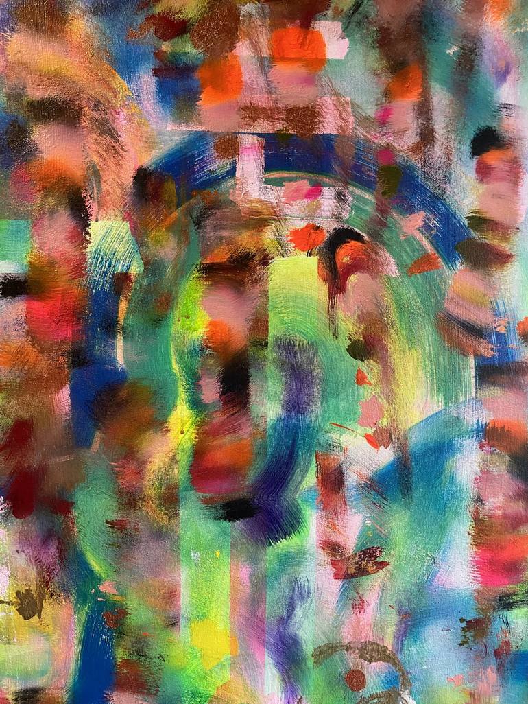 Original Abstract People Painting by Joe Kotas