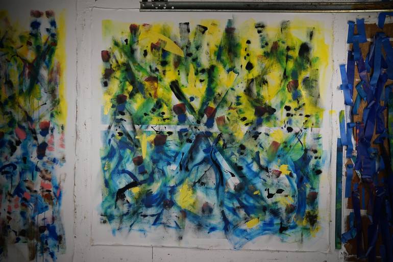 Original Abstract Expressionism Abstract Painting by Joe Kotas