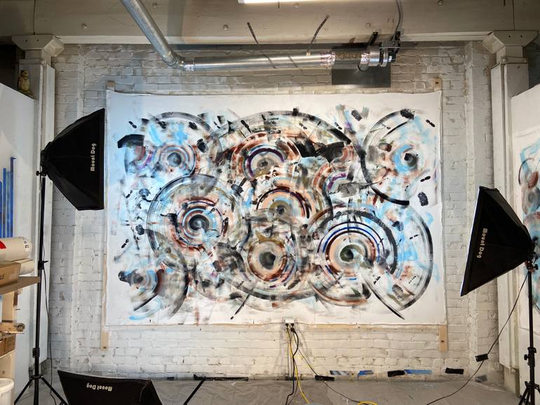 Original Abstract Expressionism Abstract Painting by Joe Kotas