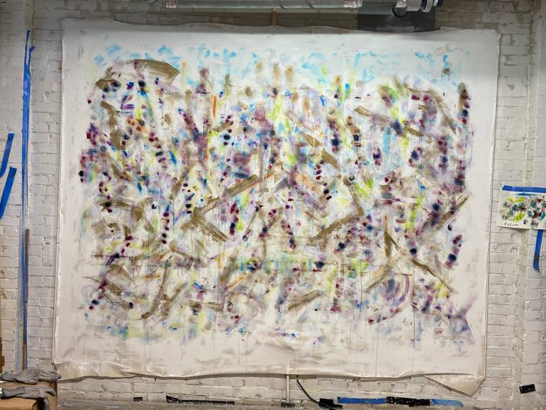 Original Abstract Expressionism Abstract Painting by Joe Kotas