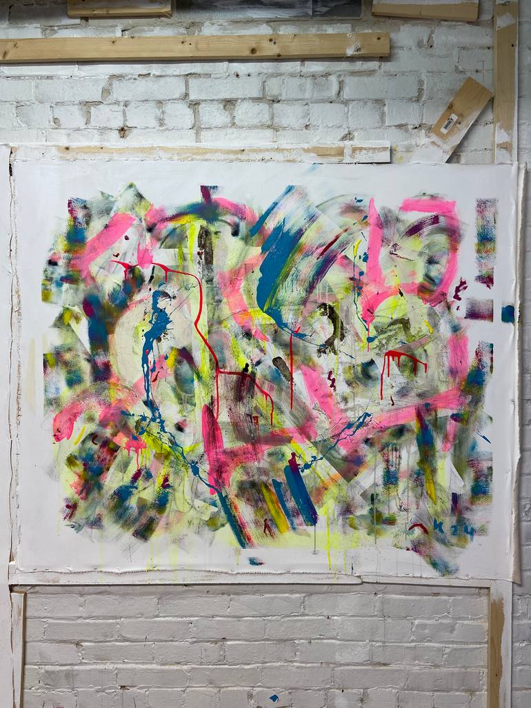 Original Abstract Expressionism Abstract Painting by Joe Kotas