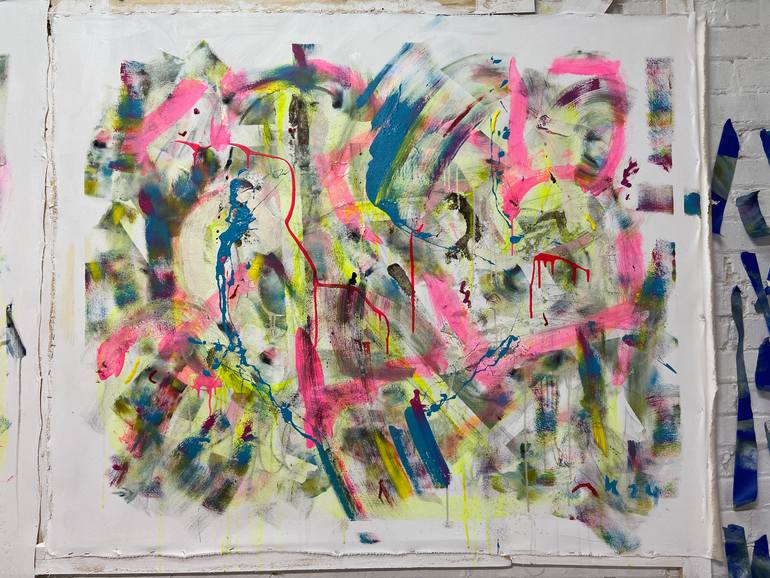 Original Abstract Expressionism Abstract Painting by Joe Kotas