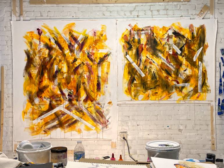 Original Abstract Expressionism Nature Painting by Joe Kotas