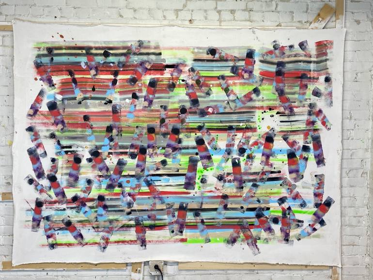 Original Dada Pop Culture/Celebrity Painting by Joe Kotas