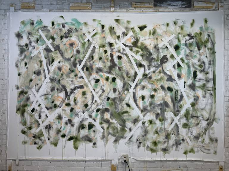 Original Abstract Expressionism Abstract Painting by Joe Kotas