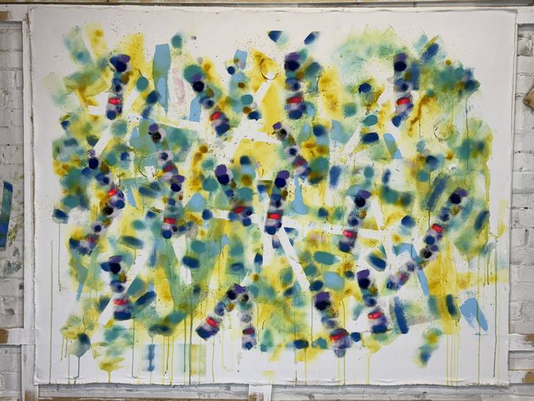 Original Abstract Expressionism Abstract Painting by Joe Kotas