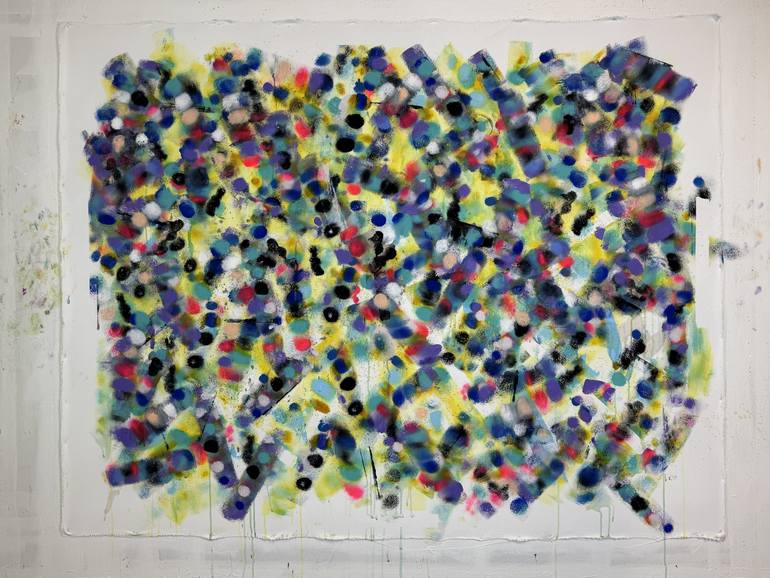 Original Abstract Expressionism Abstract Painting by Joe Kotas