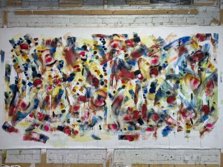 Original Abstract Expressionism Abstract Painting by Joe Kotas