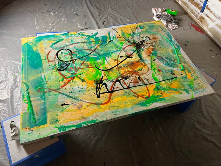 Original Abstract Graffiti Painting by Joe Kotas