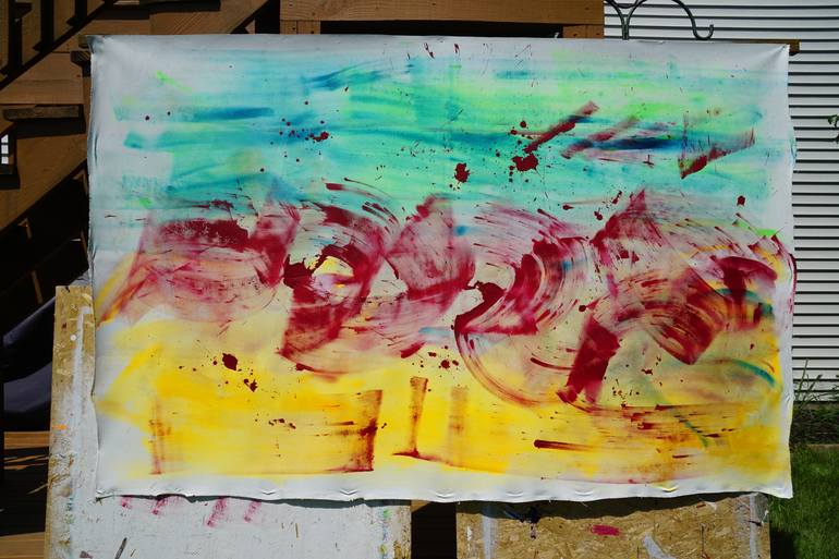 Original Abstract Expressionism Performing Arts Painting by Joe Kotas