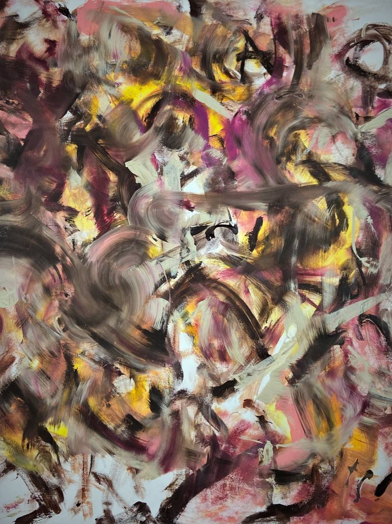 Original Abstract Expressionism Fashion Painting by Joe Kotas