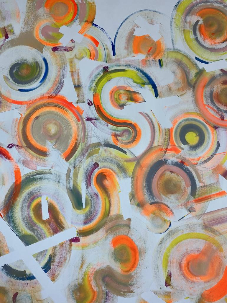 Original Abstract Expressionism Patterns Painting by Joe Kotas