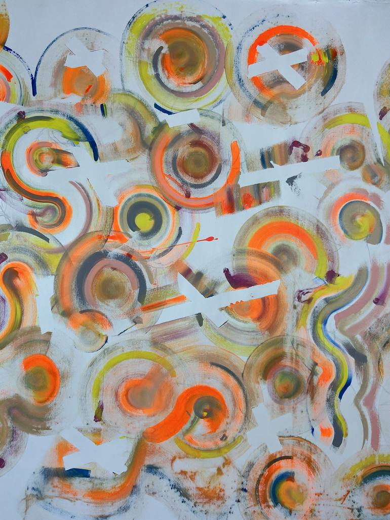 Original Abstract Expressionism Patterns Painting by Joe Kotas