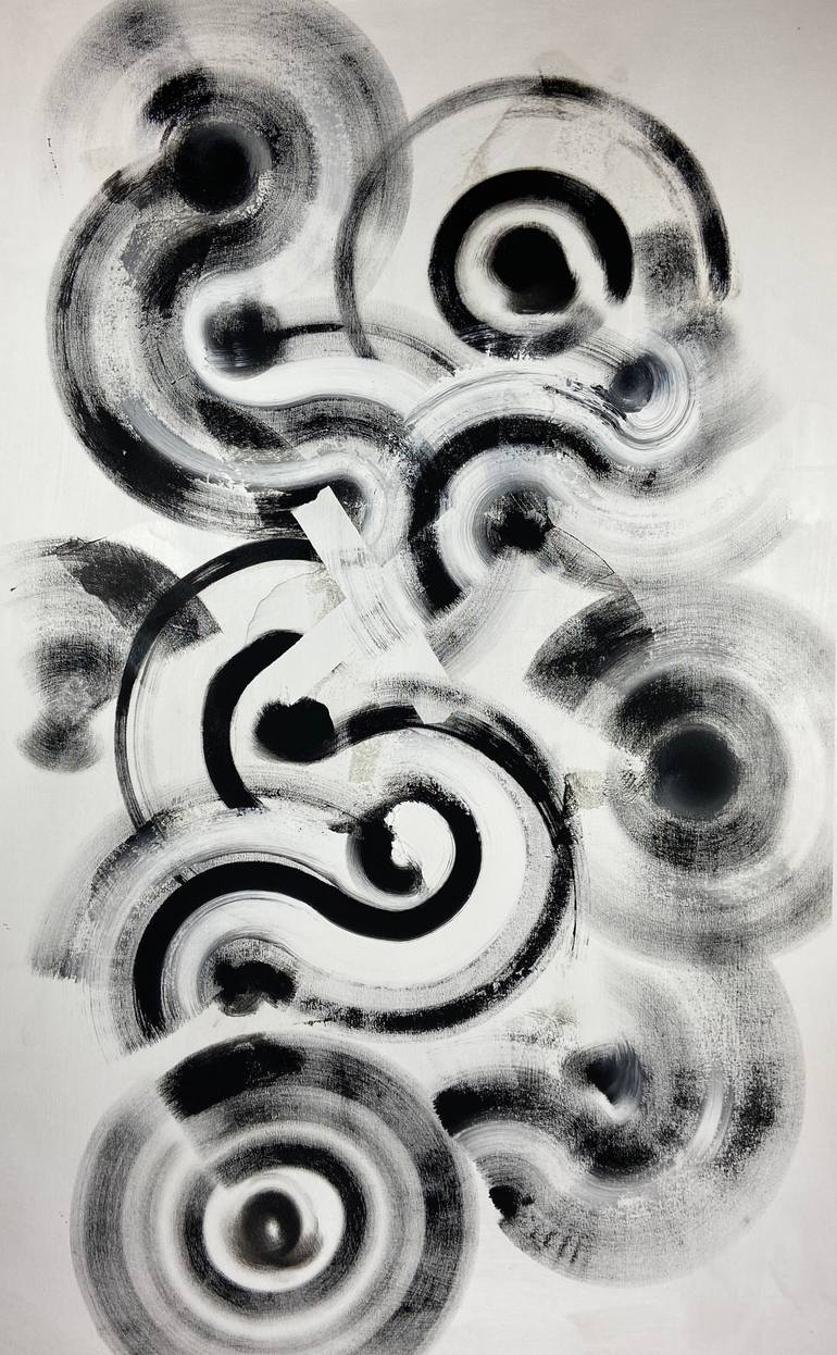 Original Abstract Expressionism Abstract Painting by Joe Kotas