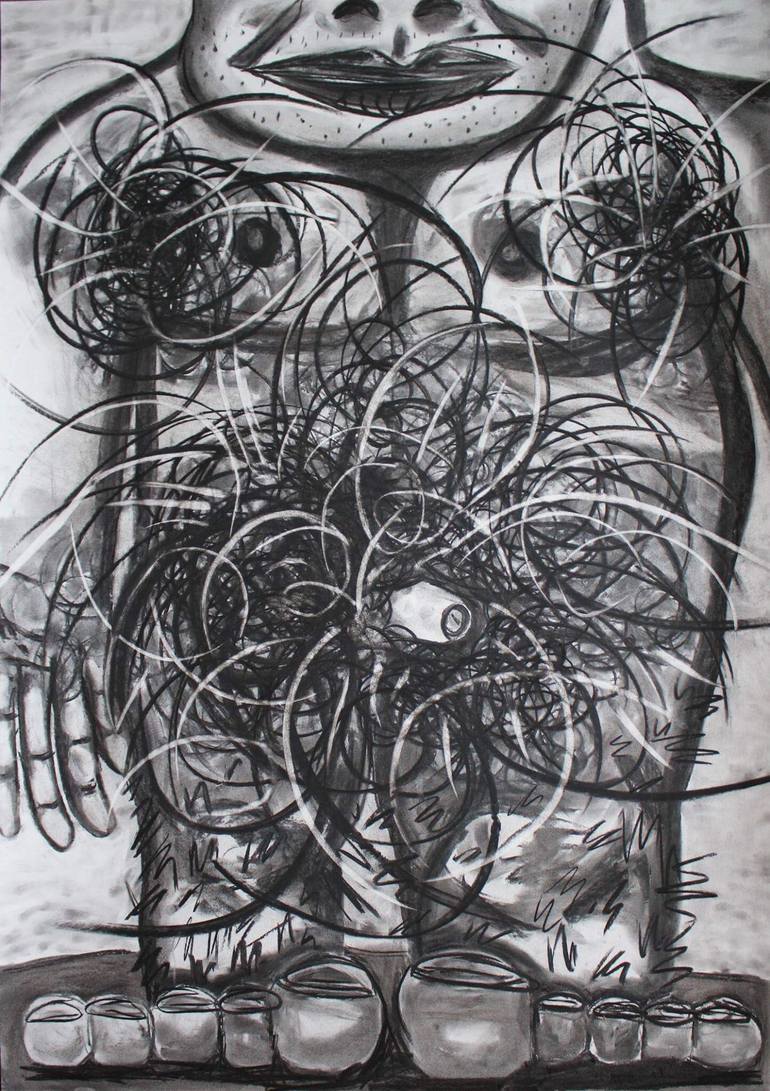 Excessive Pubic Hair Drawing By Clinton Kirkpatrick Saatchi Art