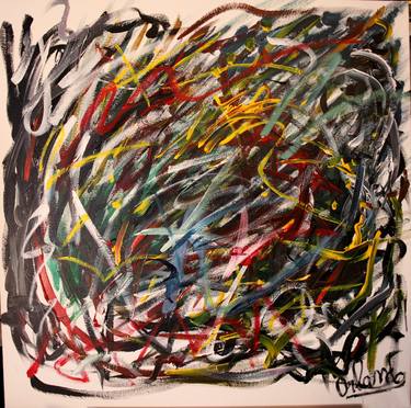 Original Abstract Painting by Orlando Marin-Lopez